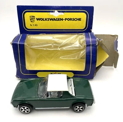 Polistil Wolkswagen-Porsche 914 de colección, verde oscuro, caja original, tapa extraíble E17 Foto 1 de 4