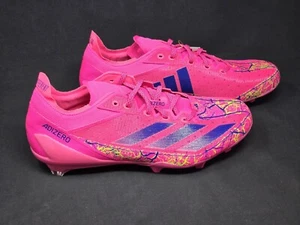 Adidas Adizero Zubaz Electric Football Cleats Shock Pink Purple Blue IF3995 NBY - Picture 1 of 11