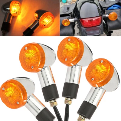 Luces de señal de giro ámbar 4 piezas para Kawasaki Vulcan VN 1500 1600 1700 2000 800 900 Foto 1 de 4