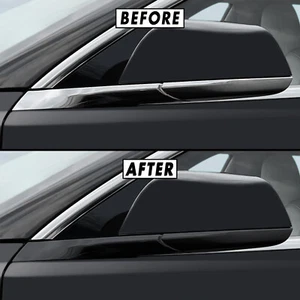 Superposición de apagón Chrome Delete para recorte de espejo Tesla Model 3 2017-21 - Imagen 1 de 6