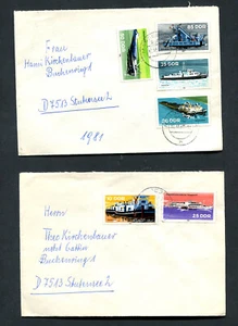 Alemania - RDA: 2 cubiertas desde 1981 - juego completo de envío - usado - Imagen 1 de 1