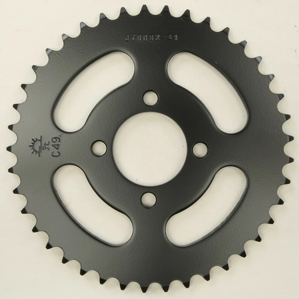 JT Sprockets - JTR832.41 - Black Steel Rear Sprocket, 41T Yamaha MX80-1980-1982 - Image 1 of 2