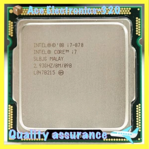 Intel Core 2.93GHz i7-870 SLBJG Quad-Core LGA 1156 Socket H CPU Processors - Picture 1 of 4