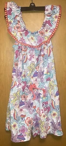 365 Kids Girls Dress size 6 From Garanimals Sea Fish Sea Horses - Picture 1 of 10