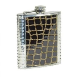 FLASQUE INOX FACON CROCODILE - Picture 1 of 1