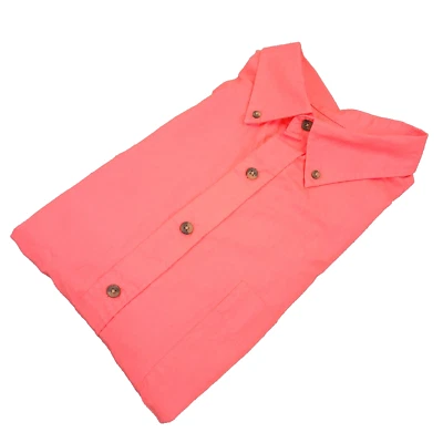 Рубашка мужская HB Harbor Bay 1XLT на пуговицах коралловая розовая на пуговицах - Изображение 1 из 4