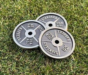 The 45 Weight Plate Golf Ball Marker by Teed Golf Co. 1.5” New Free US Shipping - Picture 1 of 4