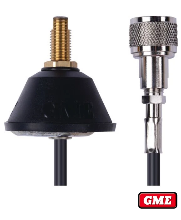 GME UHF CB Radio Universal Aerial Antenna Base with Low Loss Foam Coax - image 1 of 1