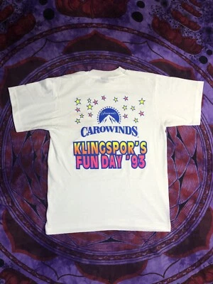 Paramount Carowinds 93’ Roller Coaster Theme Park Vintage T Shirt Foto 1 de 4