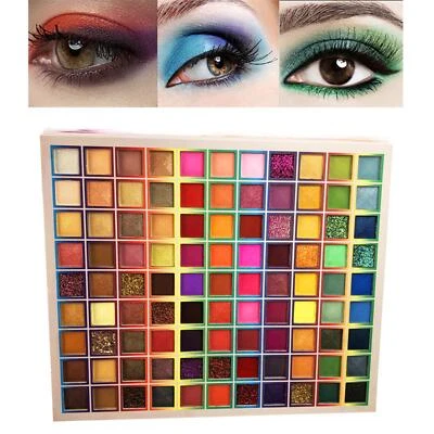 99 Colors Eyeshadow Palette Matte Glitter Strong Adhesion Blendable Shimmer - Image 1 of 4