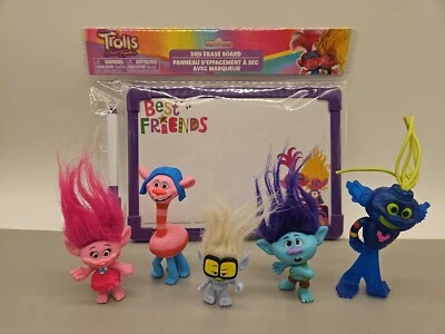 DreamWorks Trolls Figures & Trolls Dry Erase Board Unopened Lot Of 6 - Image 1 of 4