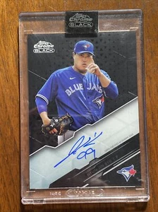 Autógrafos Topps 2020 cromo negro #CBAHR Hyun-Jin Ryu AU - Imagen 1 de 3