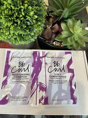 Bumble and Bumble BB Curl Moisturizing Shampoo Conditioner .5oz ea Sample Pack - Image 1 of 2