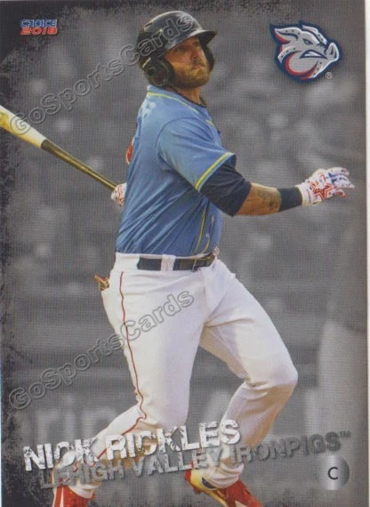 2018 Lehigh Valley IronPigs Nick Rickles RC Rookie Philadelphia Phillies Jewish - Image 1 of 1