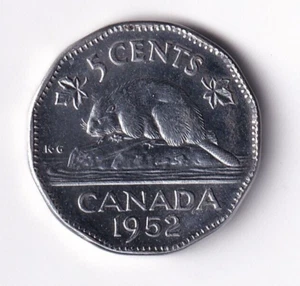 Canada 1952 Five Cent Coin King George VI MS-64 - Picture 1 of 2