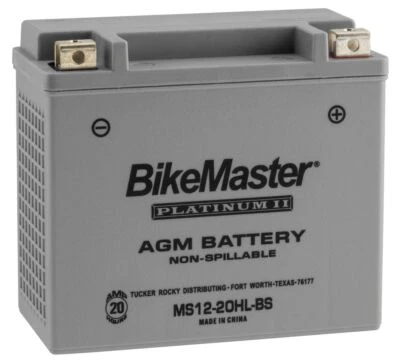 BikeMaster AGM 12V Platinum Battery For Honda VF1100S V65 Sabre 1984-1985 Grey - Image 1 of 3