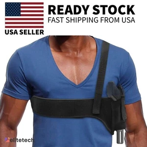 Tactical Concealed Carry Shoulder Waist Pistol Hand Gun Holder Holster Pouch US - Picture 1 of 22