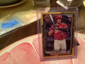 2024 Bowman Chrome - Noelvi Marte #80 Yellow Refractor 11/75 (RC) - Bild 1 von 3