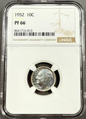 1952 Roosevelt Dime 10c - NGC PR66 - Image 1 of 2