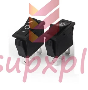 Interruptor basculante de 3 posiciones negro de 3 pines ON-OFF-ON 15A/250V 20A/125V SPDT - Imagen 1 de 1