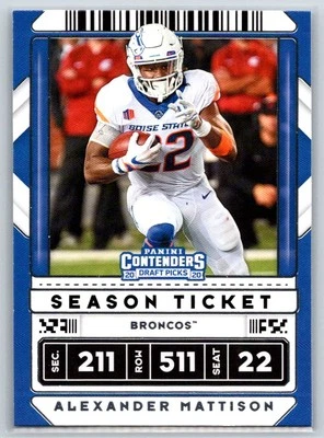 2020 Panini Contenders Draft Picks #4 Alexander Mattison - Image 1 of 2