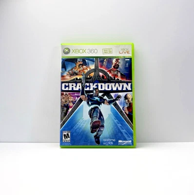 Crackdown Microsoft Xbox 360 Estuche y Obras de Arte Solo Sin Manual Sin Juego Envío Gratis Foto 1 de 3
