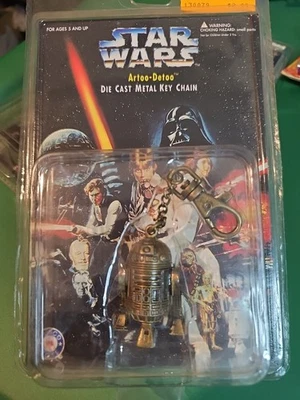 Star Wars: R2-D2 Key-Chain Die Cast Metal 3" Action Figure 1996 NEW NIP - Image 1 of 2