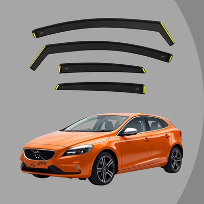 Wind Deflectors for VOLVO V40 MK2 2012-2019 5-Door Hatchback 4pcs rain visors - Image 1 of 4