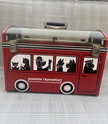 Autobús de transporte ALCO Londres años 70 pequeño gato/perro pequeño transportador de mascotas de colección raro Foto 1 de 4