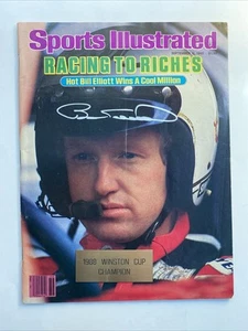 BILL ELLIOT Autographed Signed Sports Illustrated Racing Magazine NASCAR Winston - Picture 1 of 1