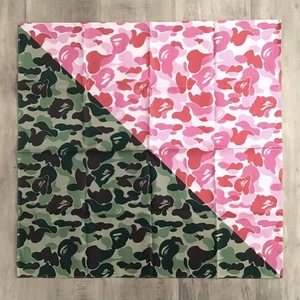 BAPE ABC CAMO Pink × Green Bandana A Bathing Ape - Picture 1 of 3