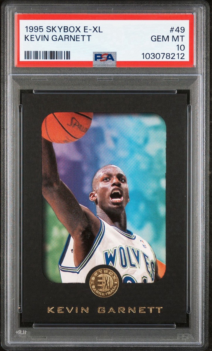 Kevin Garnett Basketball Grade 10 Rookie Sports Trading Cards 