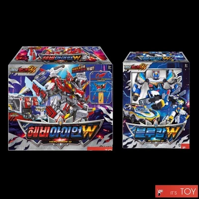 Metal Cardbot W HEAVY IRON W & BLUE COP W Main 2-Transformer Robots car set 2025 - Image 1 of 4