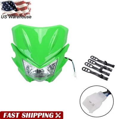 Faro de moto de cross para Kawasaki KLX110 KLX125 KLX140L KLX250 KX125 250 450 EE. UU. Foto 1 de 4