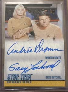 Star Trek: TOS Remastered Andrea Dromm/Gary Lockwood DA15 Dual Autogrammkarte - Bild 1 von 2