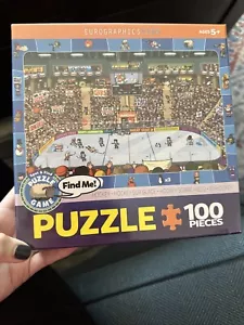 Hockey Spot & Find 100 Piece Jigsaw Puzzle Still Sealed BRAND NEW - Picture 1 of 3