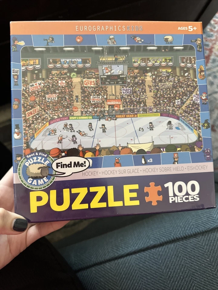 Rompecabezas de hockey Spot & Find 100 piezas aún sellado TOTALMENTE NUEVO Foto 1 de 3