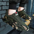 Mens Camouflage Sneakers Casual Running Shoes Cozy Useful Lace-Up Outdoor Shoes
