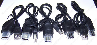 5x USB Cable for XBOX - Original XBOX to Female USB Adapter SOFT_MOD (5pcs) USA - Image 1 of 4