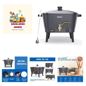 BESNEL Wax Melter for Candle Making, Electric Non-Stick Wax Melter Holds 8Qts... - Picture 1 of 8