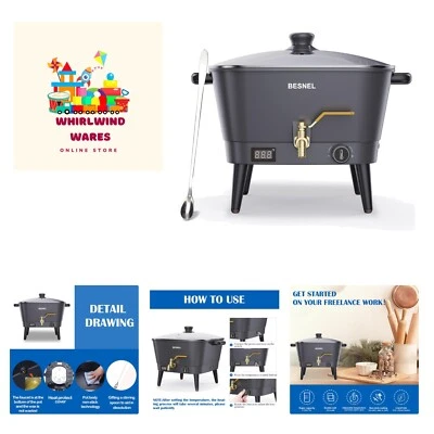 BESNEL Wax Melter for Candle Making, Electric Non-Stick Wax Melter Holds 8Qts... - Image 1 of 4