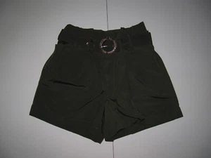 Damen high waist Stoff Shorts Gr. L olive - Bild 1 von 3