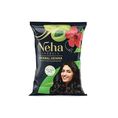 Neha Herbal Henna Hair Colour Black Godrej Colour Soft Shiny Garnier Dye 10g