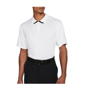 NIKE Polo casual da uomo Dri-FIT Vapor Golf - Bianco/Nero  - Foto 1 di 5