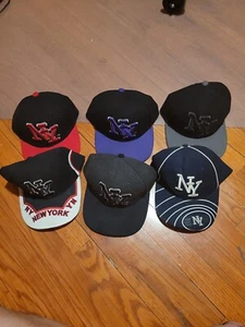 lot of 6 new york yankees baseball caps city hunter - Picture 1 of 8
