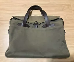 Filson 70256 Rugged Twill Original Briefcase Otter Green USA Made Laptop Bag - Picture 1 of 13