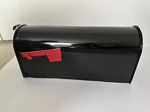 Gibraltar Mailboxes Classic Medium Post Mount Mailbox Steel Black - Picture 1 of 5