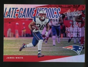 Panini Absolute 2018 #LGH-JW James White Late Game Heroics - Imagen 1 de 2