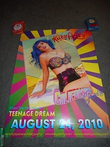 KATY PERRY - ORIGINAL SS CALIFORNIA GURLS PROMO POSTER - 18" X 24" - Picture 1 of 2