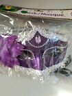 Masque masque mardi gris Halloween violet perles neuf dans son emballage